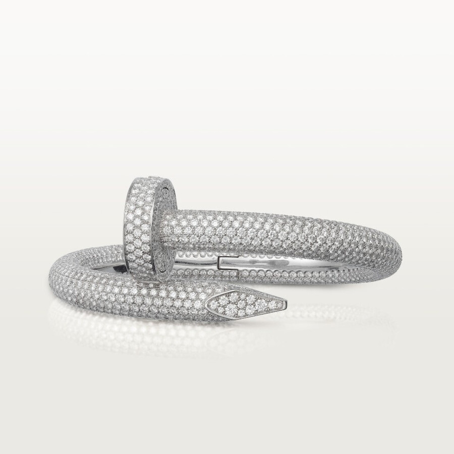bracciale juste un clou modello extra large pavé