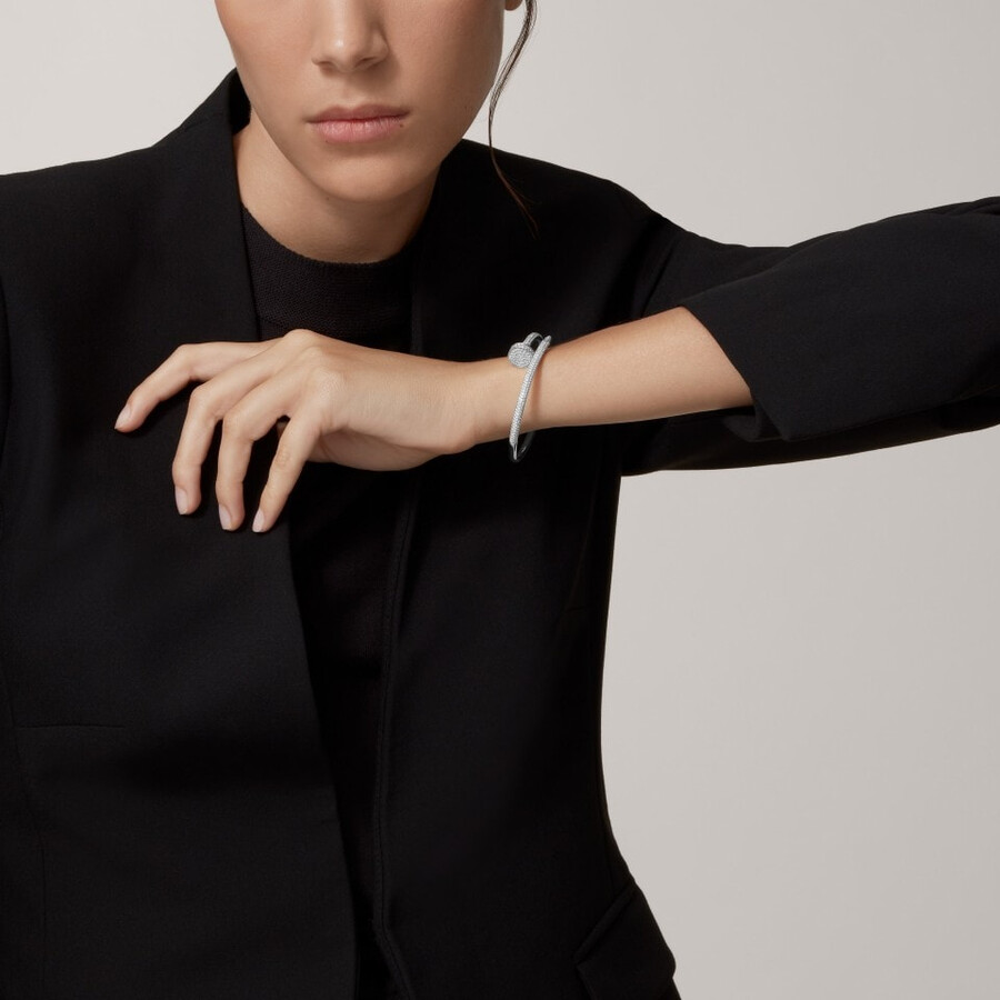 bracciale juste un clou modello classico diamanti