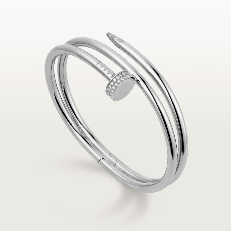 bracciale juste un clou doppio diamanti