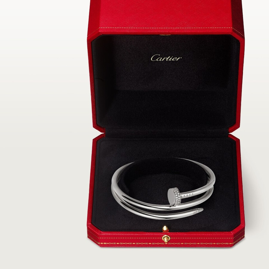 bracciale juste un clou doppio diamanti