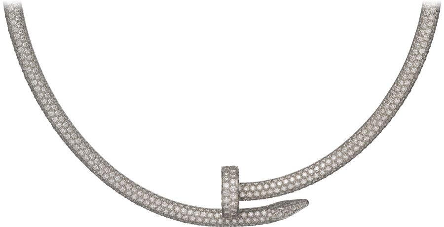 collana torque juste un clou modello extra large pavé