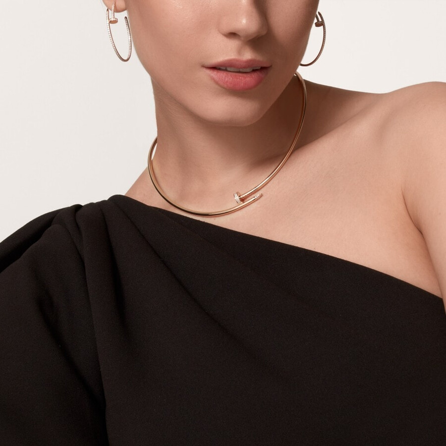 collana torque juste un clou modello piccolo diamanti