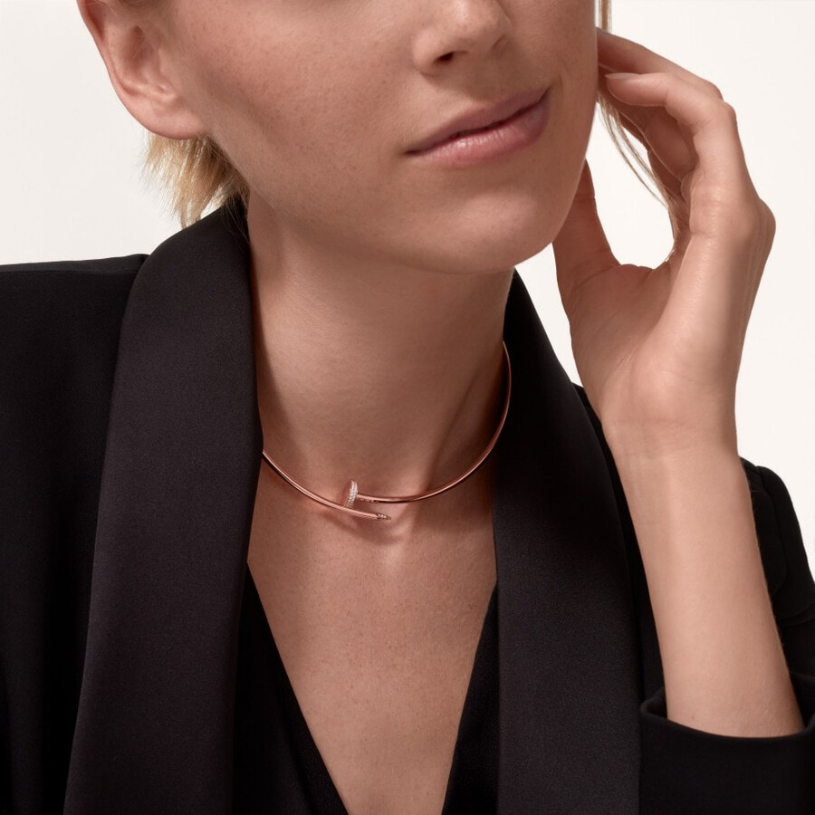 collana torque juste un clou modello piccolo diamanti