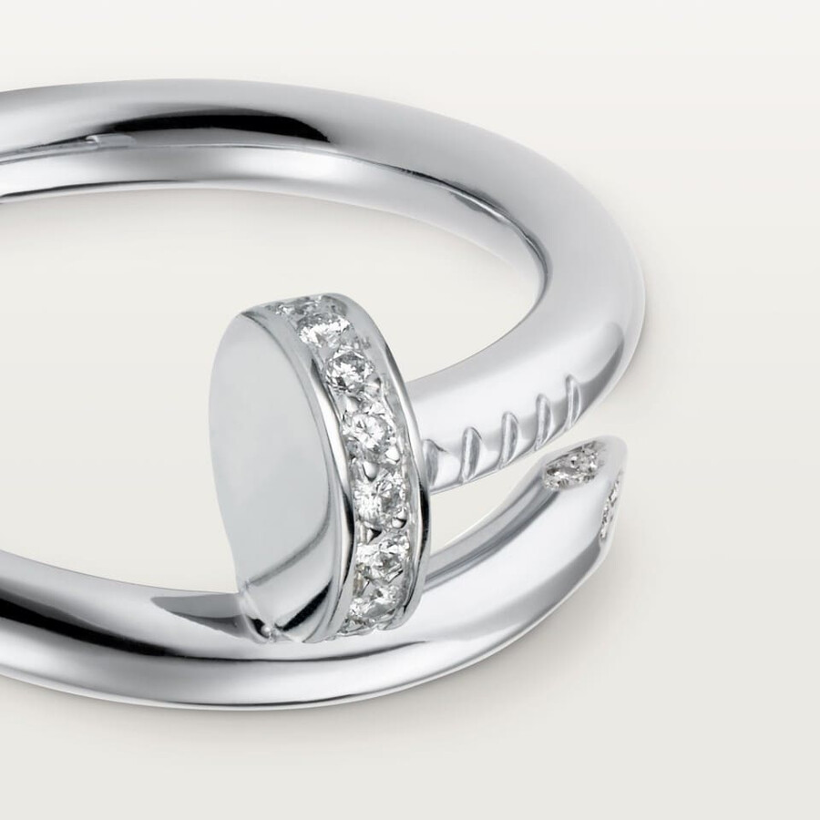 anello juste un clou modello classico diamanti