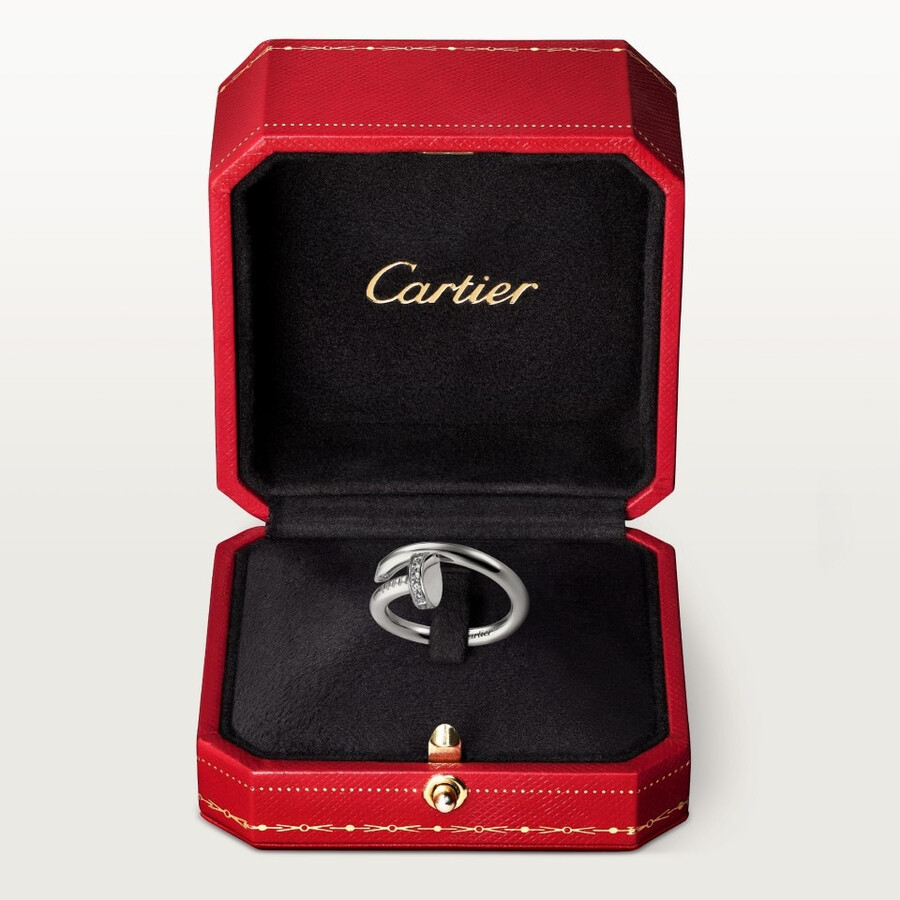 anello juste un clou modello classico diamanti