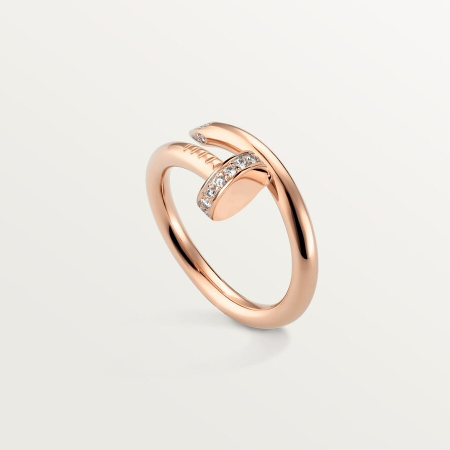 anello juste un clou modello classico diamanti