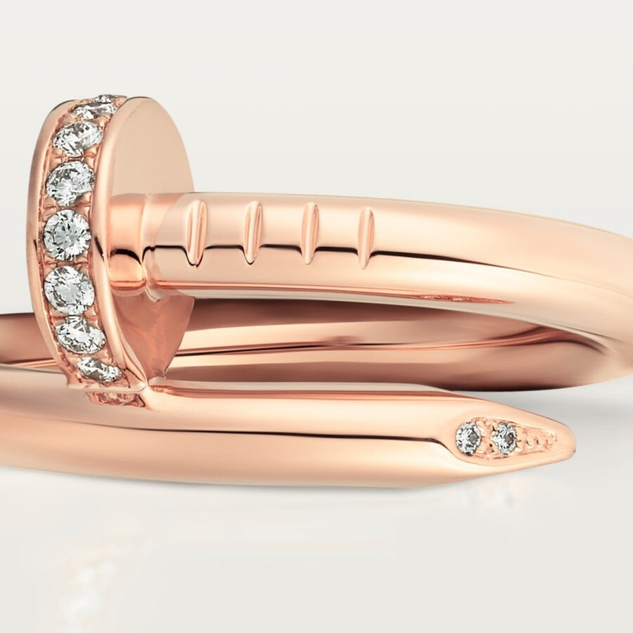 anello juste un clou modello classico diamanti