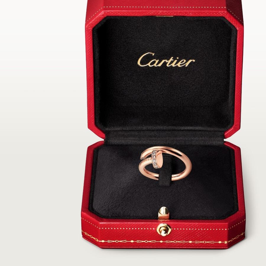 anello juste un clou modello classico diamanti