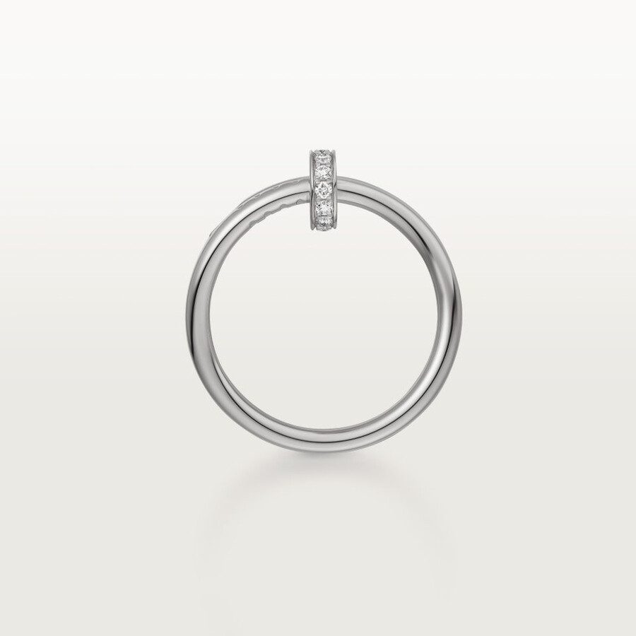 anello juste un clou doppio diamanti