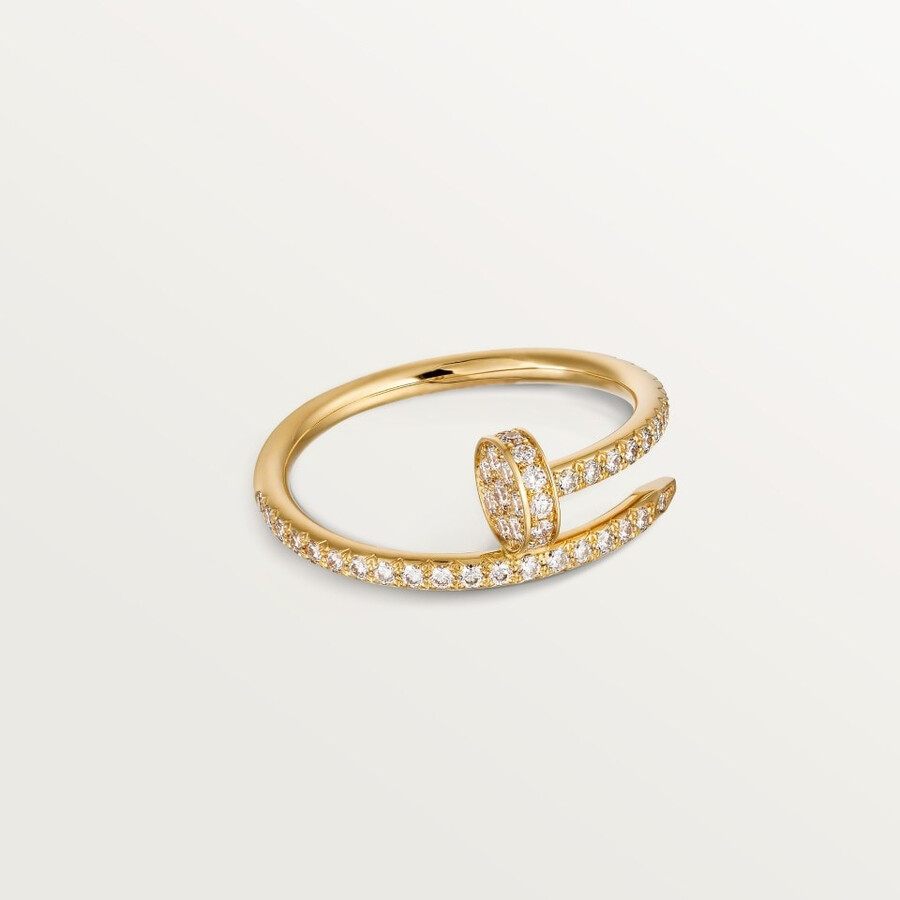 anello juste un clou modello piccolo semi-pavé