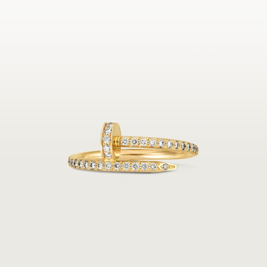 anello juste un clou modello piccolo semi-pavé