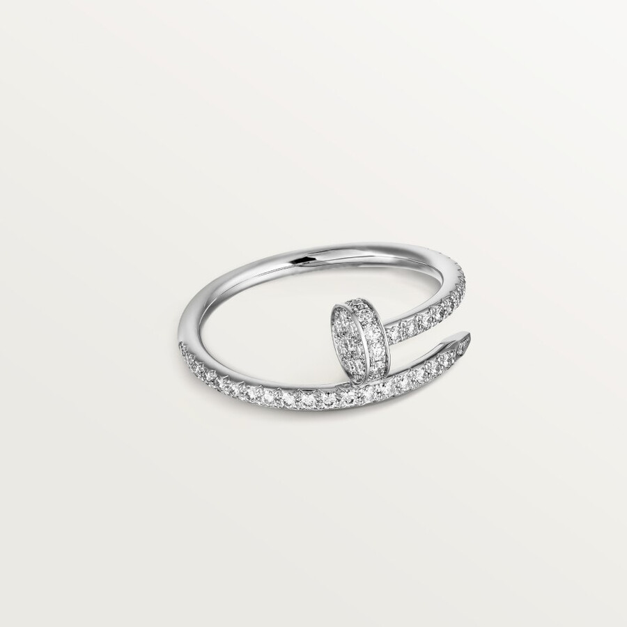 anello juste un clou modello piccolo semi-pavé