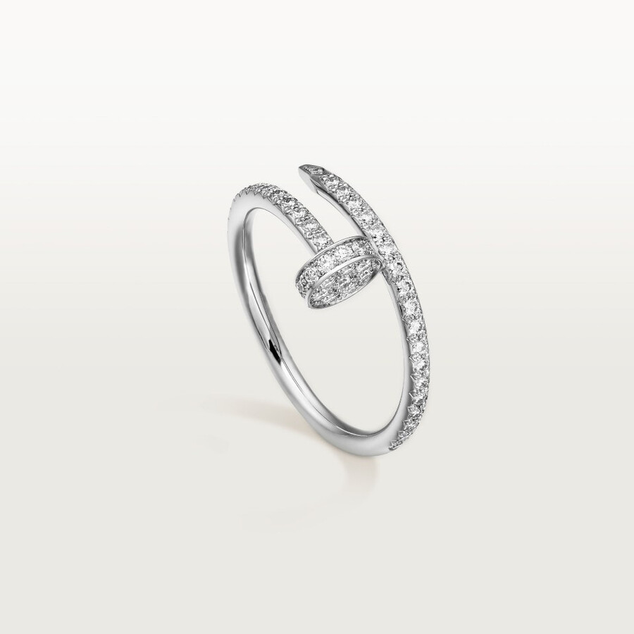 anello juste un clou modello piccolo semi-pavé