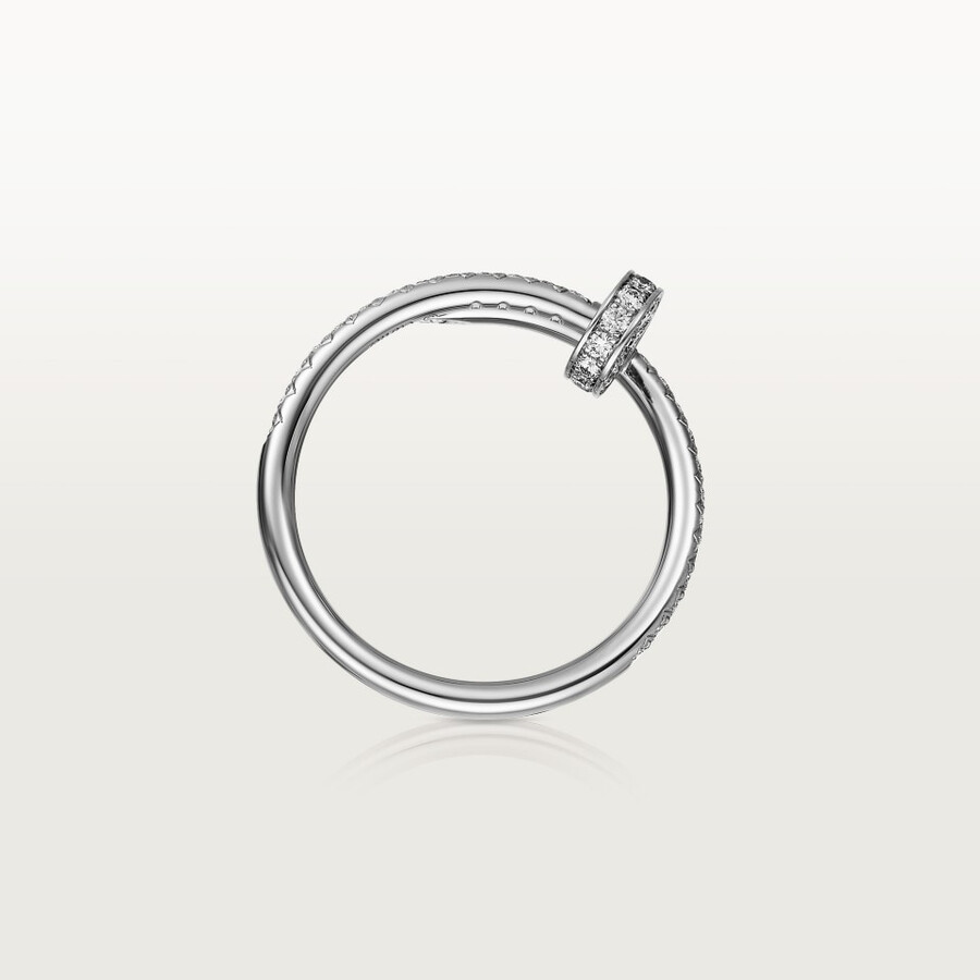 anello juste un clou modello piccolo semi-pavé
