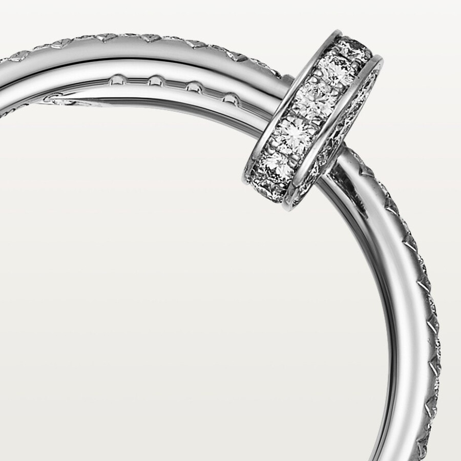 anello juste un clou modello piccolo semi-pavé