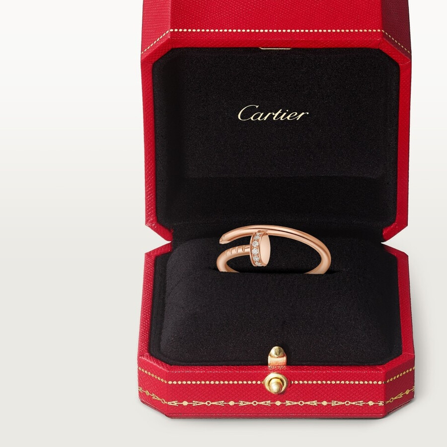 anello juste un clou modello piccolo diamanti