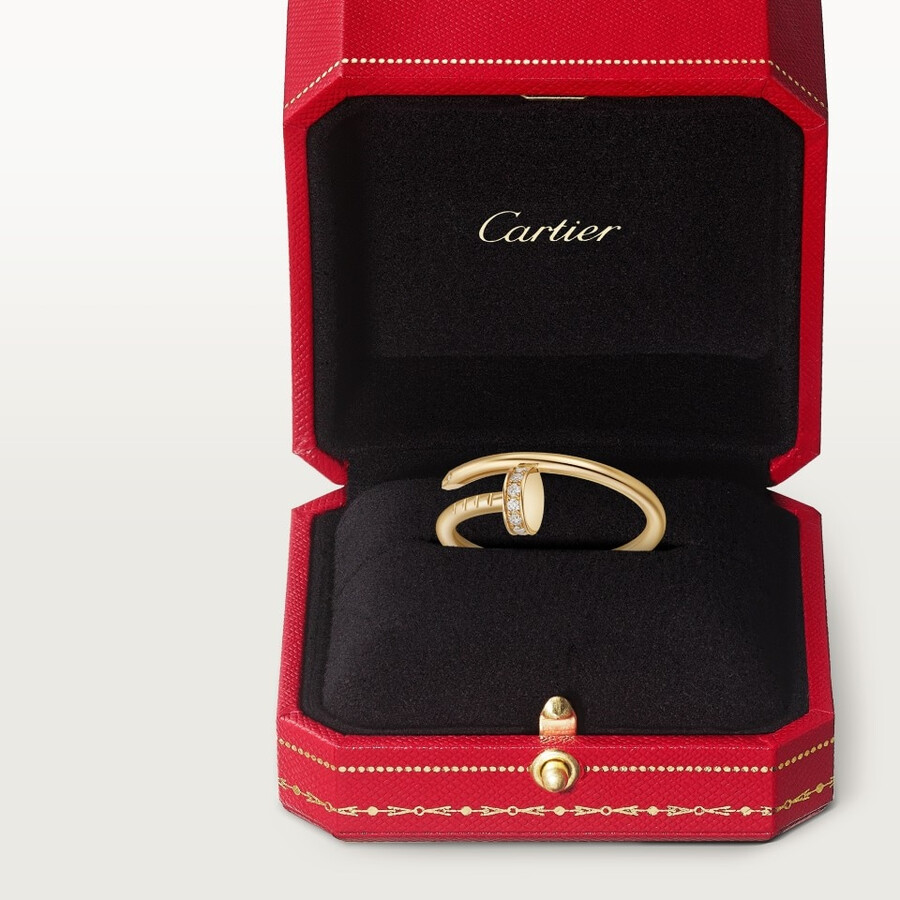 anello juste un clou modello piccolo diamanti