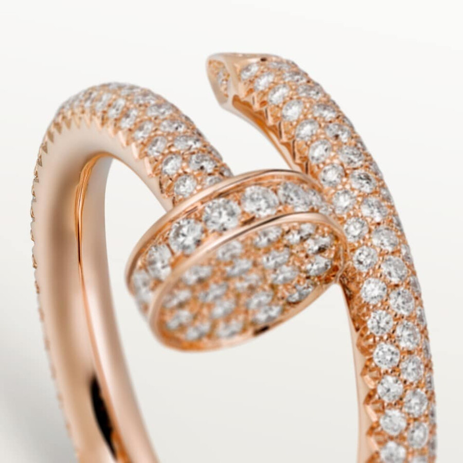 anello juste un clou modello classico pavé