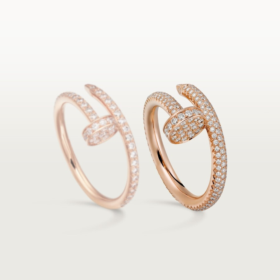 anello juste un clou modello classico pavé