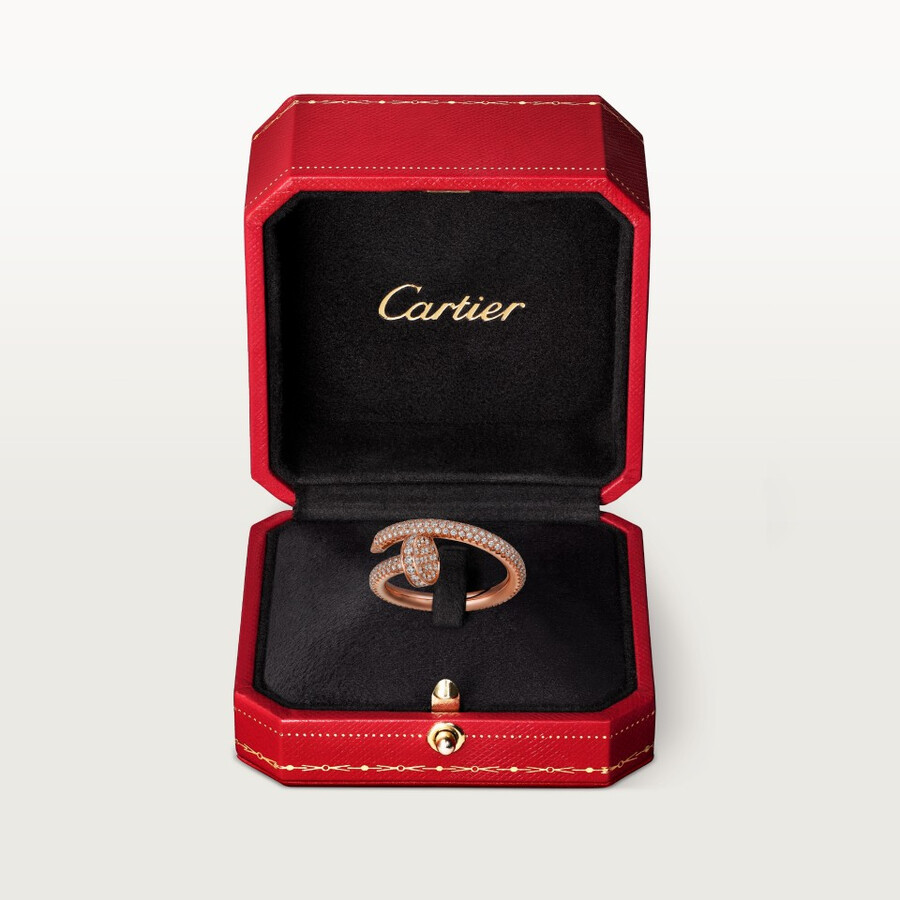 anello juste un clou modello classico pavé