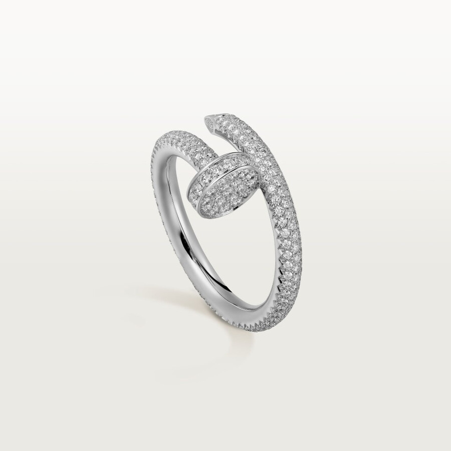 anello juste un clou modello classico pavé