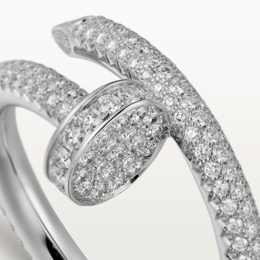 anello juste un clou modello classico pavé