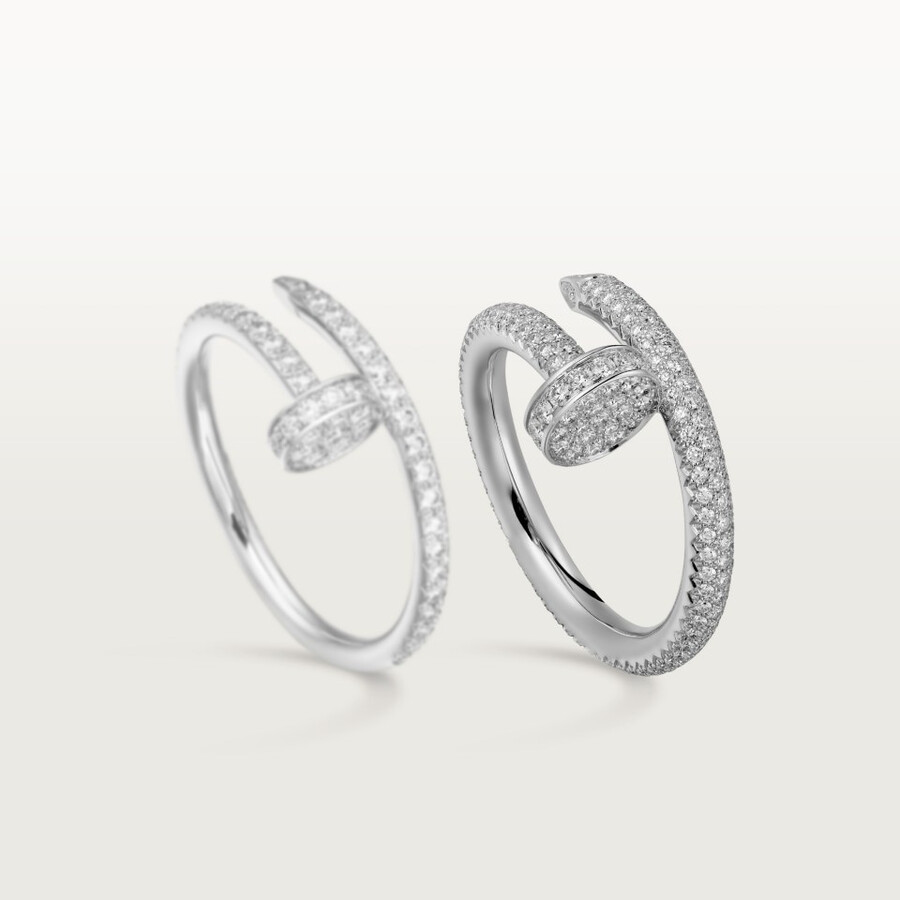 anello juste un clou modello classico pavé