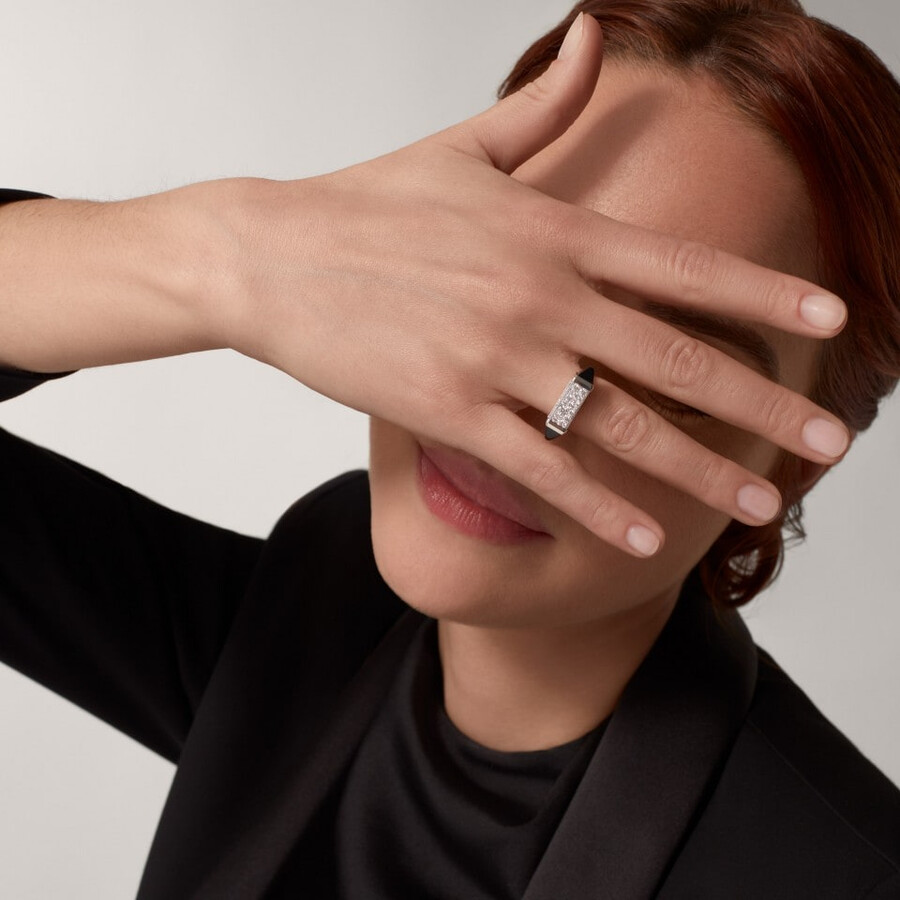 anello les berlingots de cartier semi-pavé