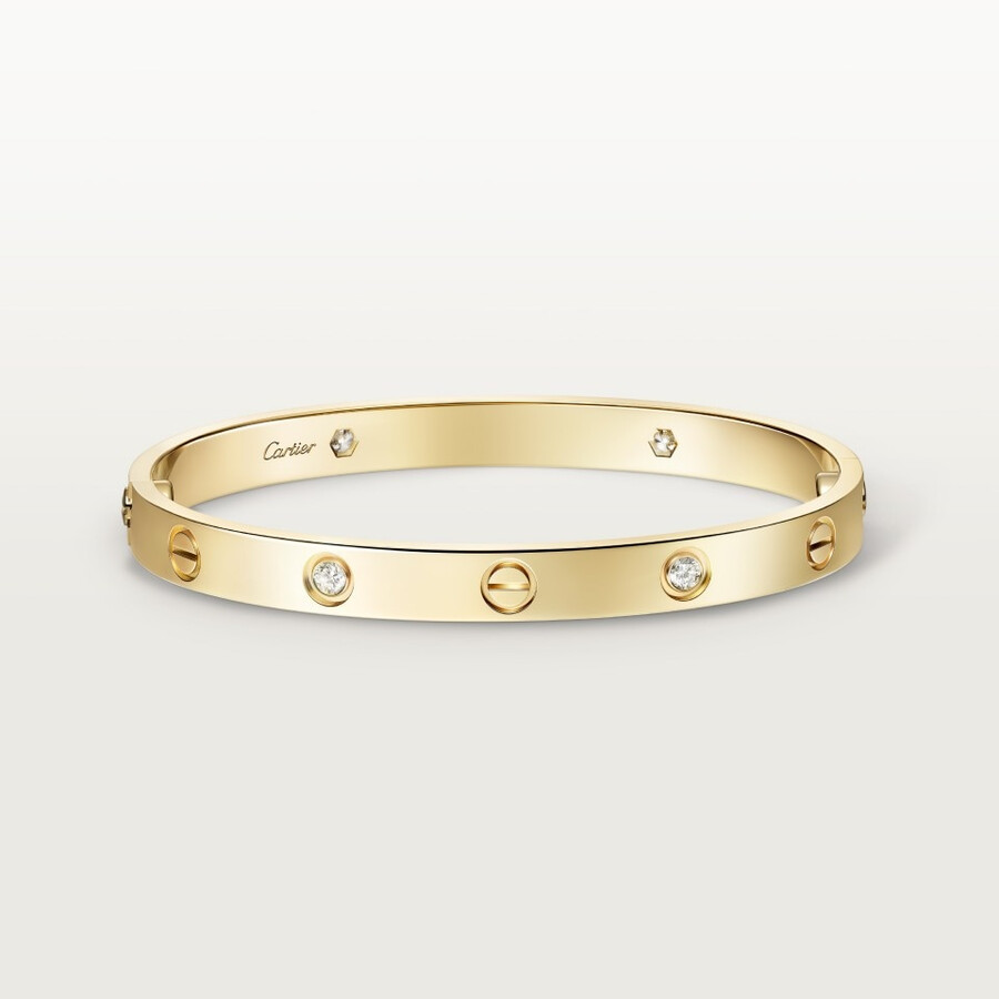 bracciale love modello classico 4 diamanti