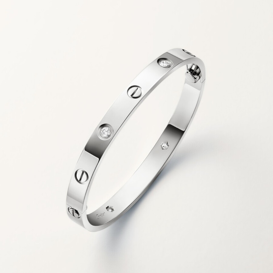 bracciale love modello classico 4 diamanti