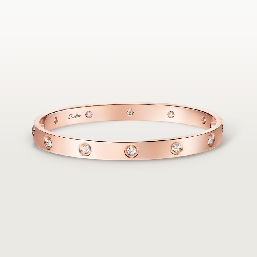 bracciale love modello classico 10 diamanti