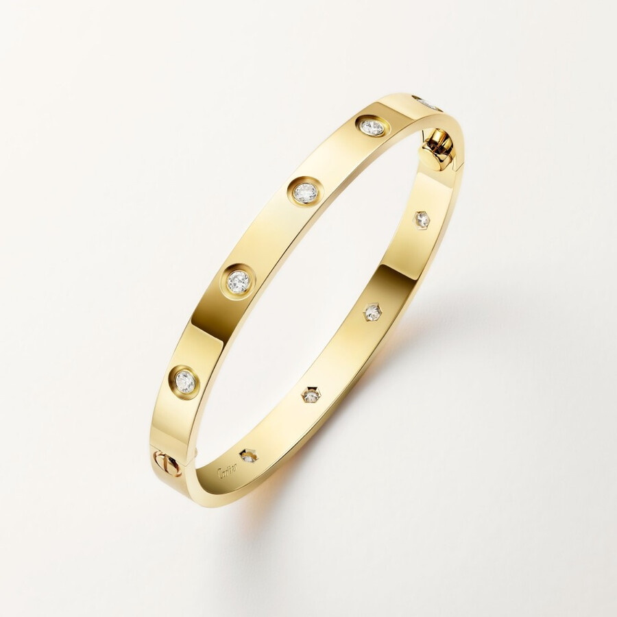 bracciale love modello classico 10 diamanti