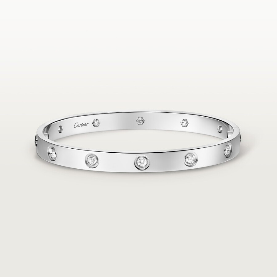 bracciale love modello classico 10 diamanti