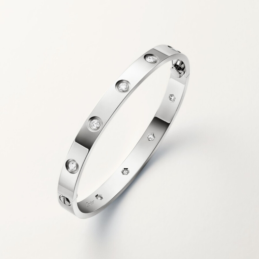 bracciale love modello classico 10 diamanti