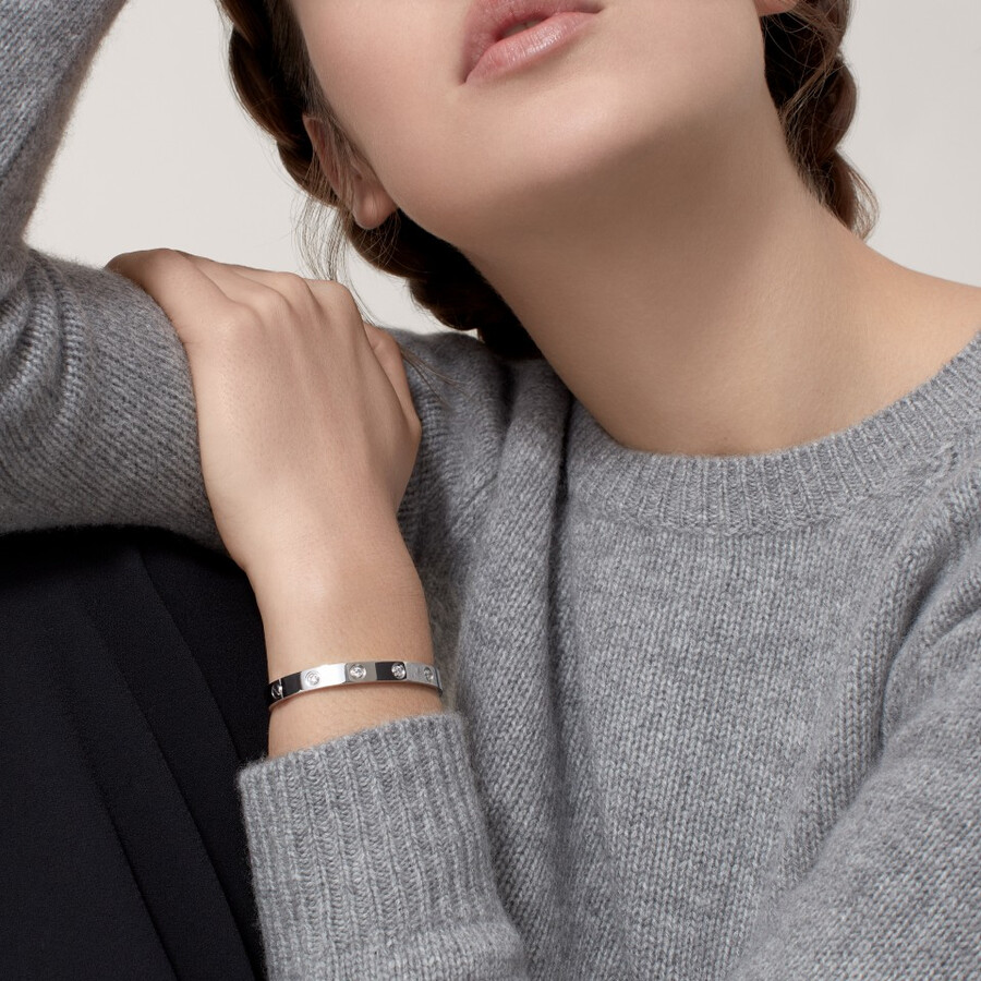 bracciale love modello classico 10 diamanti