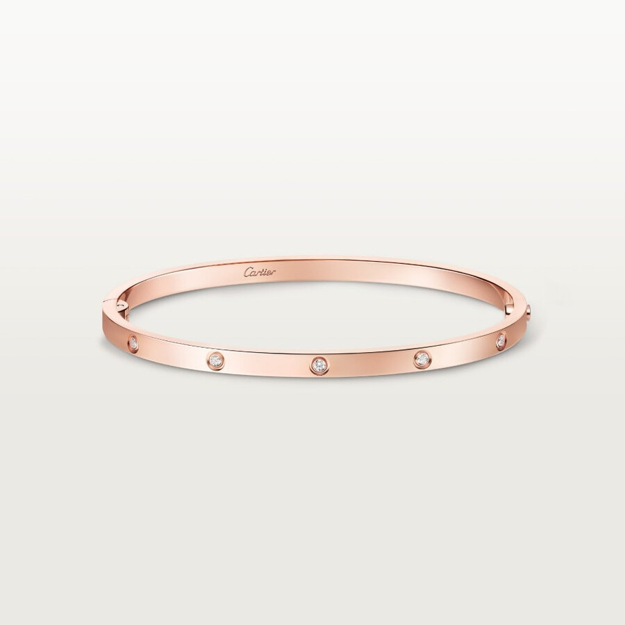 bracciale love modello piccolo 10 diamanti