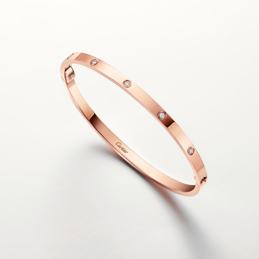 bracciale love modello piccolo 10 diamanti