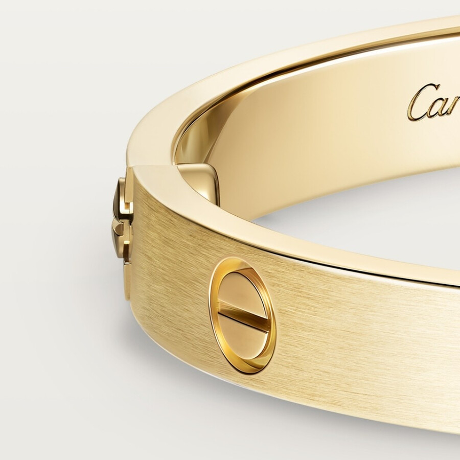 bracciale love modello classico spazzolato 4 diamanti