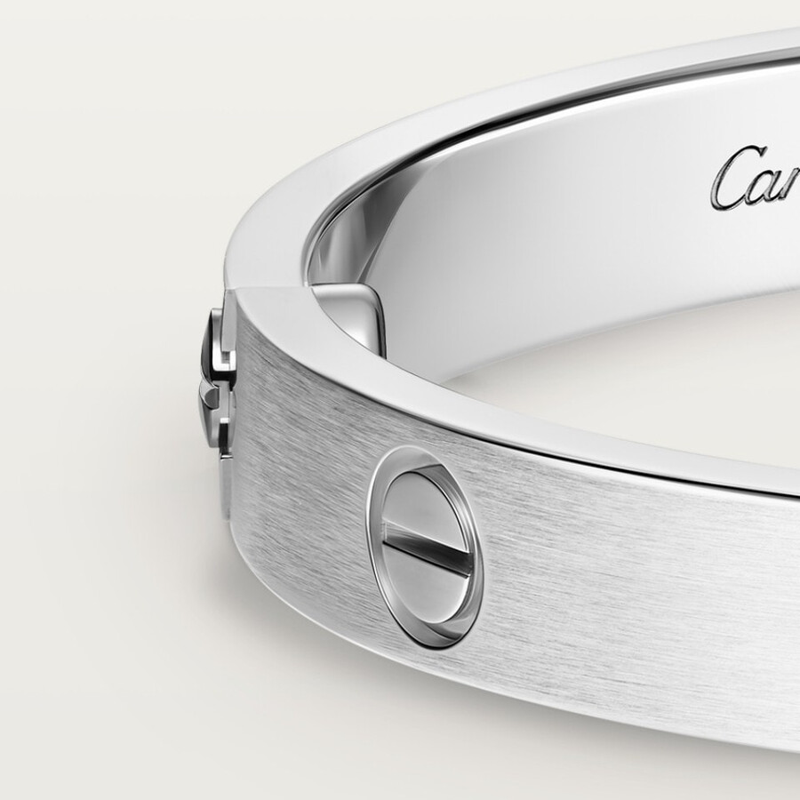 bracciale love modello classico spazzolato 4 diamanti