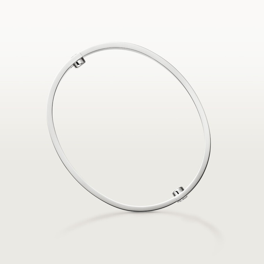 bracciale love modello classico spazzolato 4 diamanti