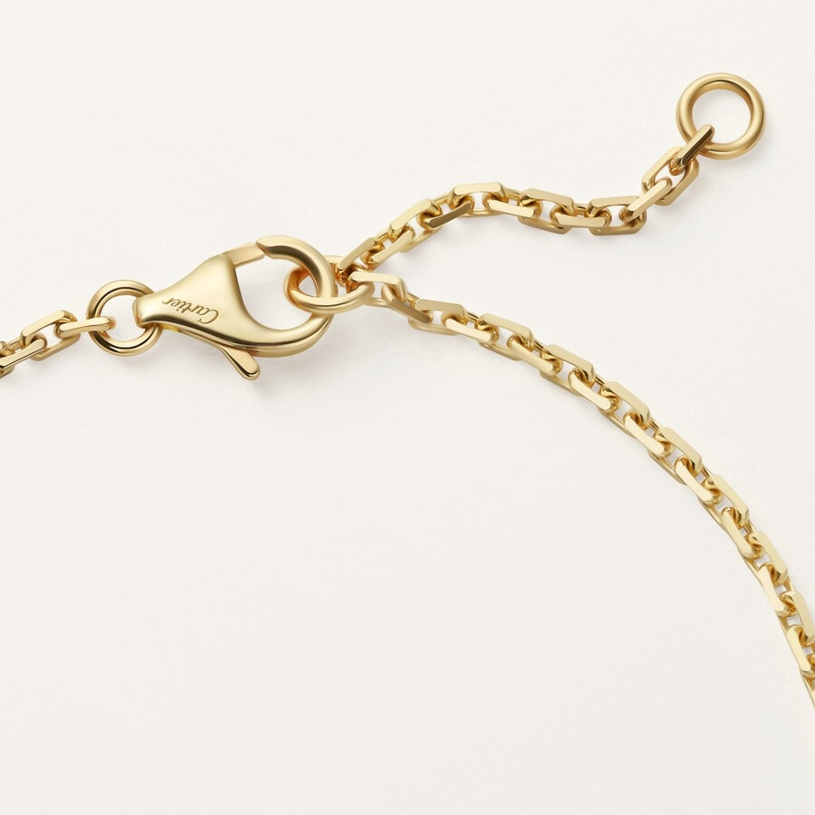bracciale love su catena semi-pavé