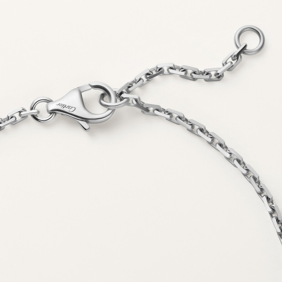 bracciale love su catena semi-pavé