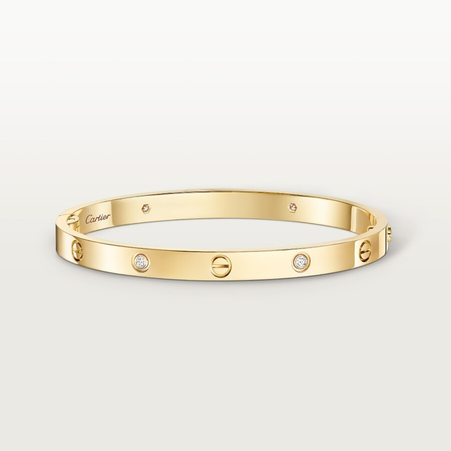 bracciale love modello medio 4 diamanti
