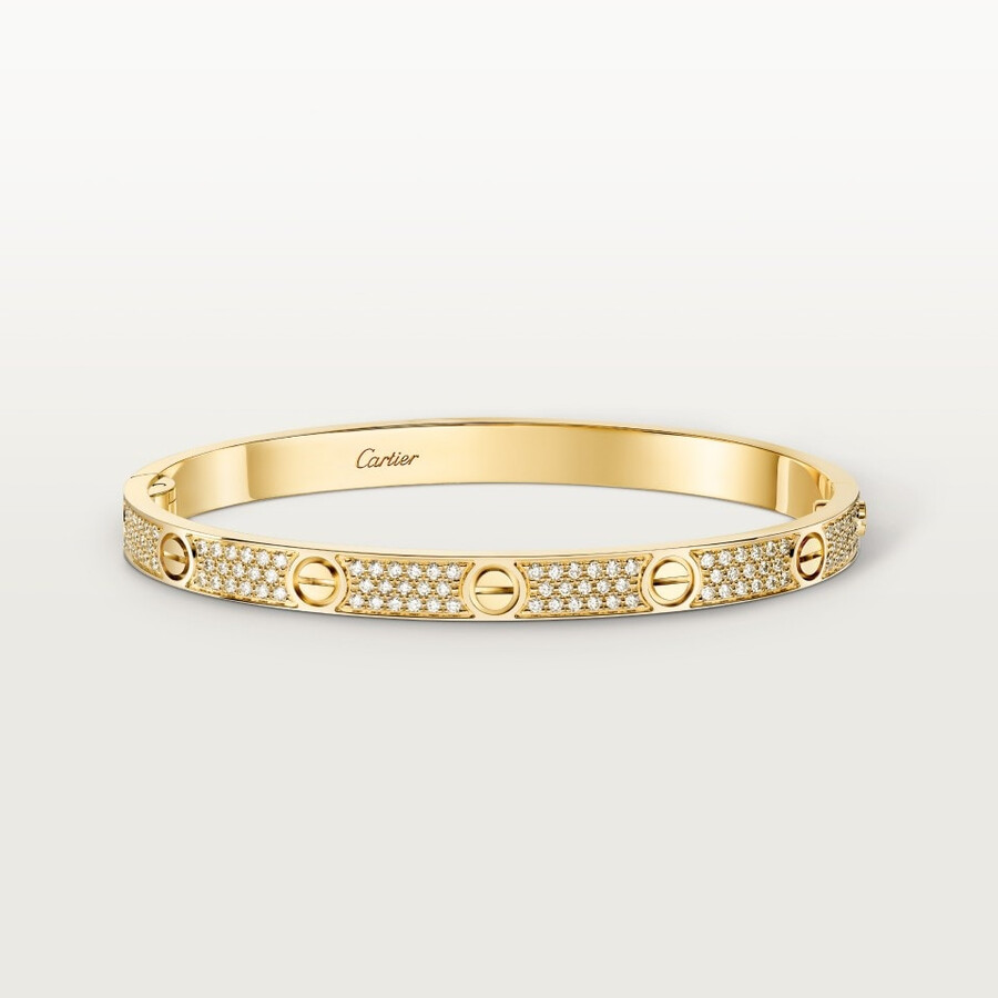 bracciale love modello medio pavé