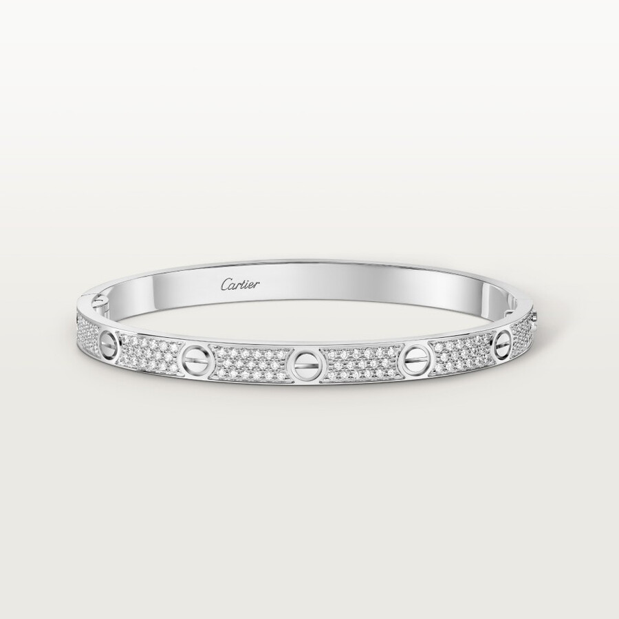 bracciale love modello medio pavé