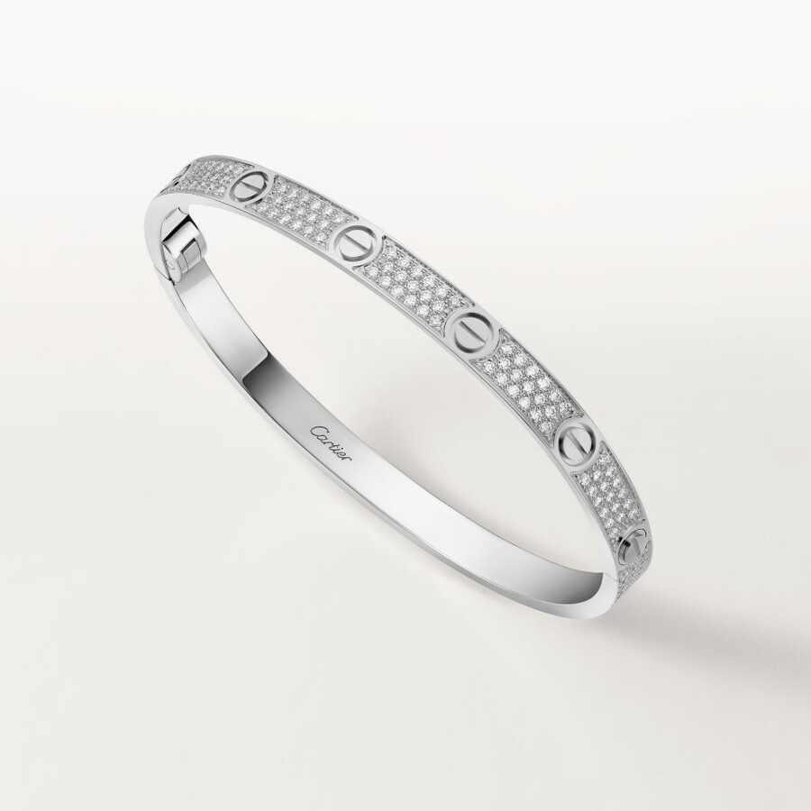 bracciale love modello medio pavé