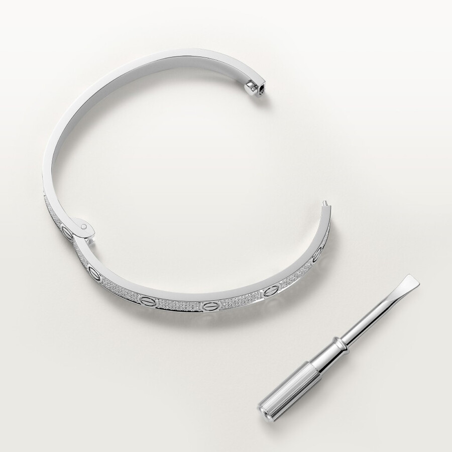 bracciale love modello medio pavé