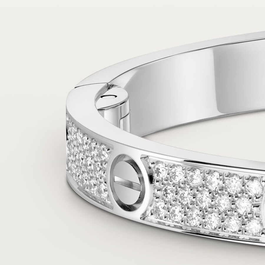 bracciale love modello medio pavé