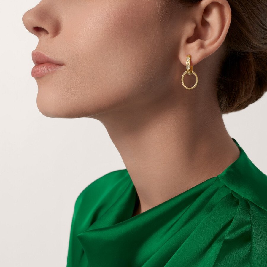 orecchini love multiuso semi-pavé