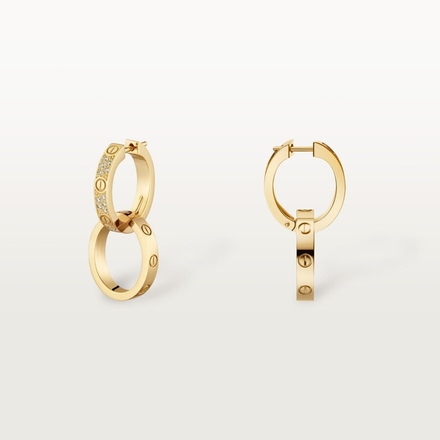 orecchini love multiuso semi-pavé